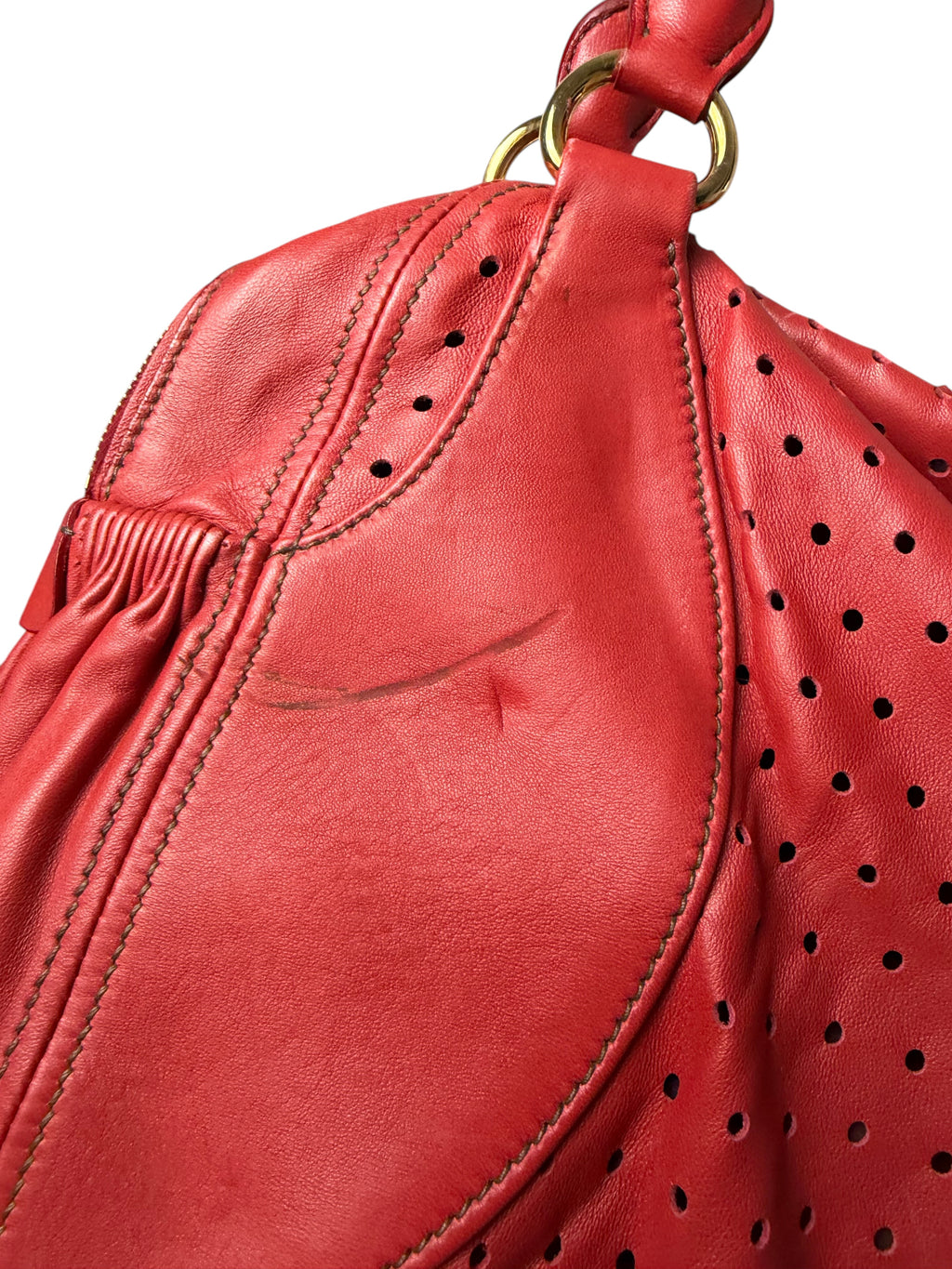 Sac Miu Miu en cuir rouge