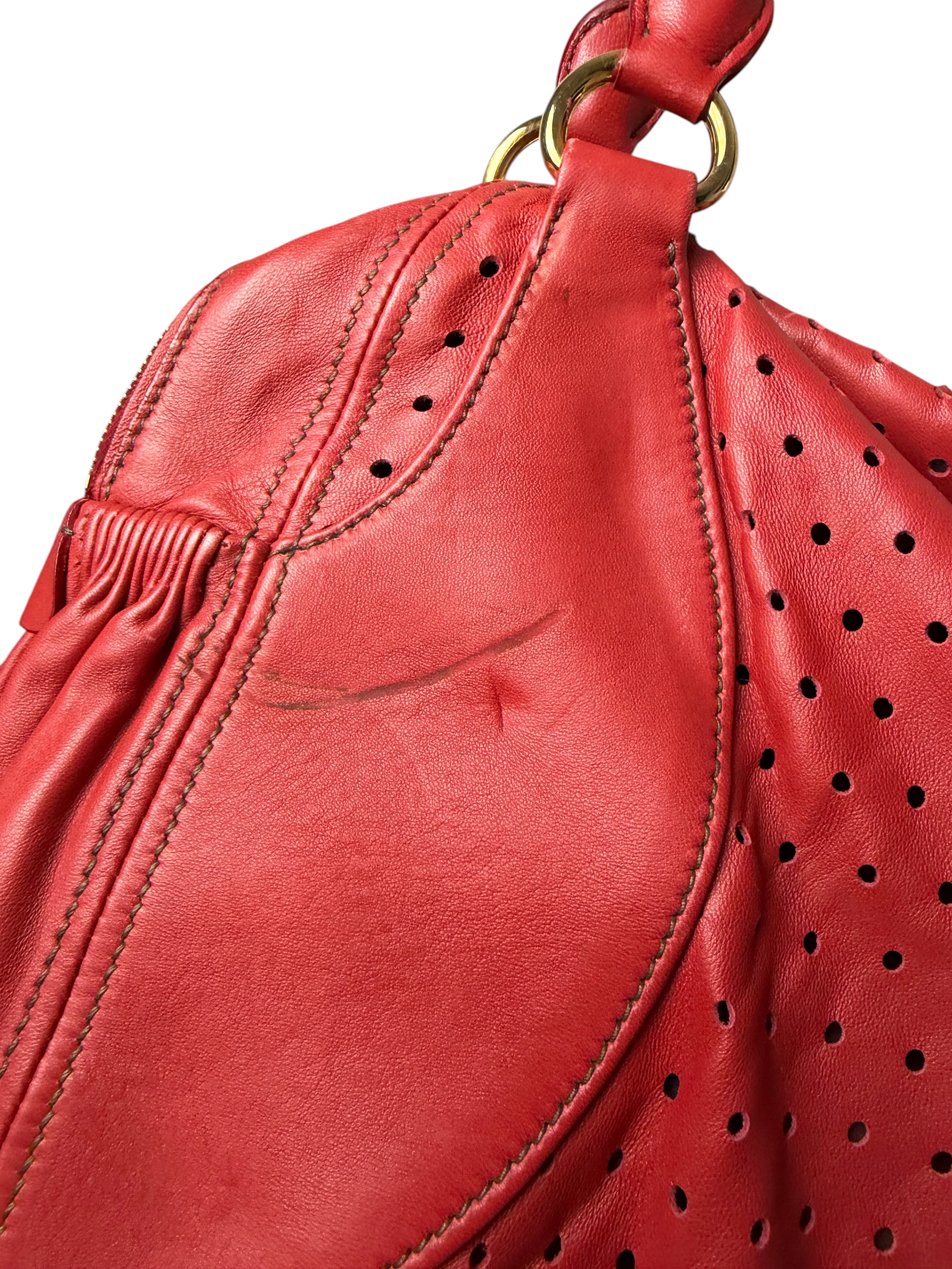 Sac Miu Miu en cuir rouge